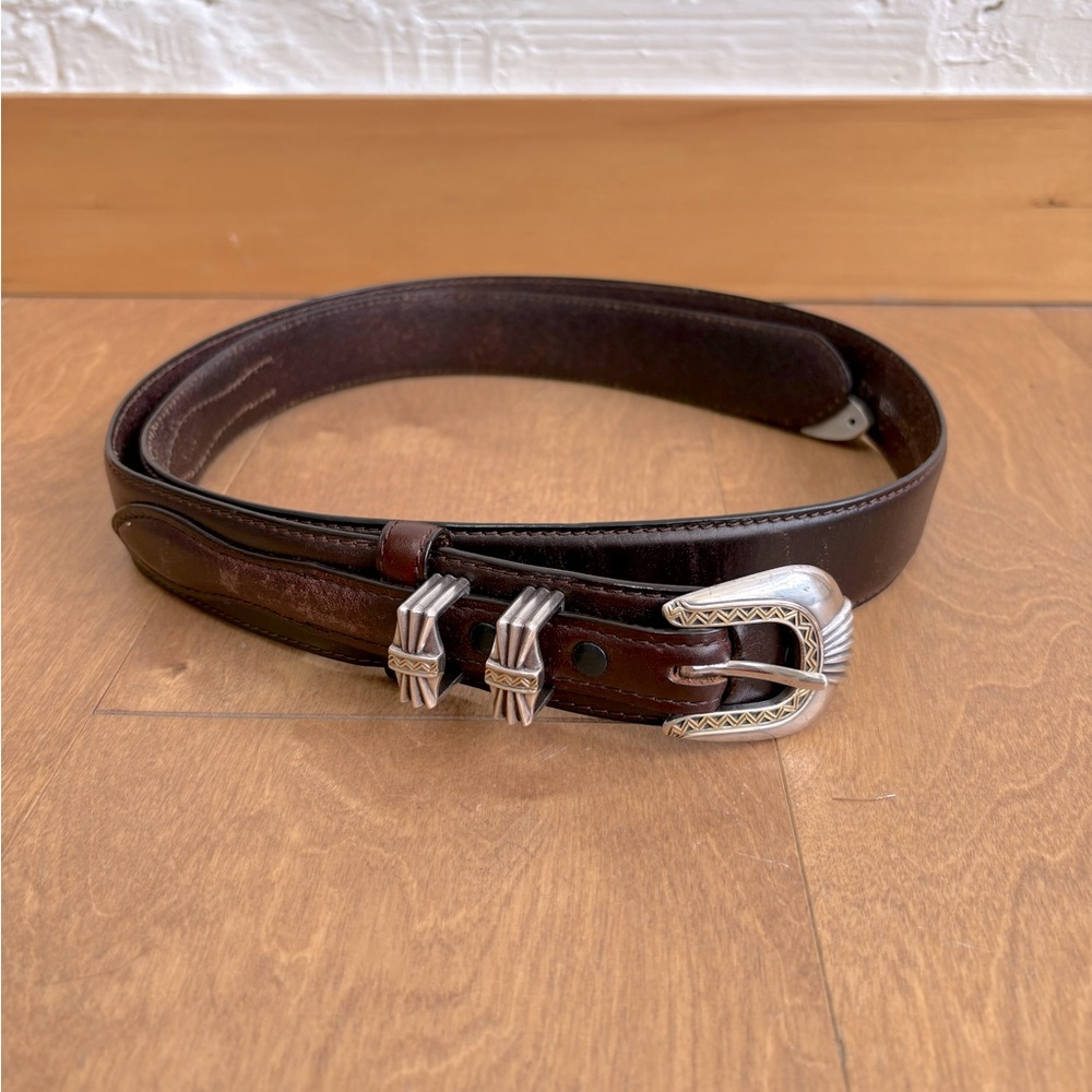 Vintage leather belt XL